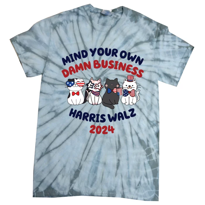 Mind Your Own Damn Business Tim Walz Golden Rule Tie-Dye T-Shirt