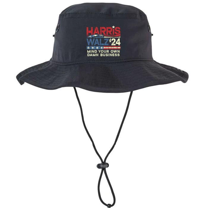 Mind Your Own Damn Business Tim Waltz Kamala Harris 2024 Legacy Cool Fit Booney Bucket Hat