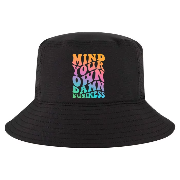 Mind Your Own Damn Business Walz Cool Comfort Performance Bucket Hat