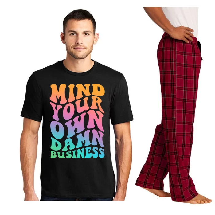 Mind Your Own Damn Business Walz Pajama Set