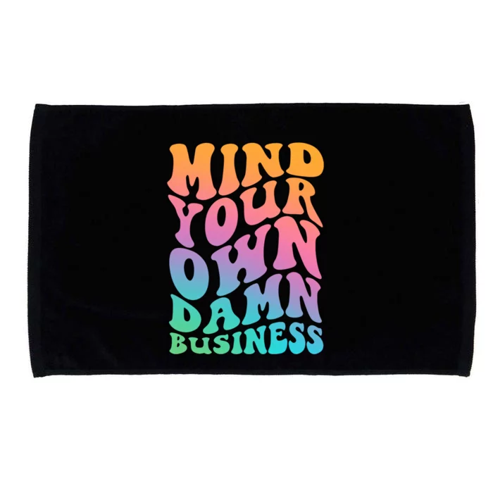 Mind Your Own Damn Business Walz Microfiber Hand Towel