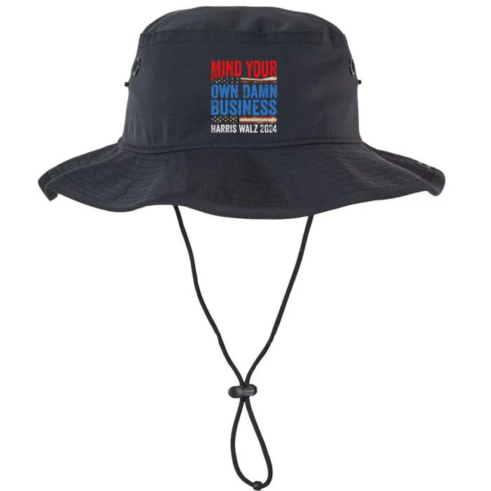 Mind Your Own Damn Business Harris Waltz 2024 Democrat Gift Legacy Cool Fit Booney Bucket Hat