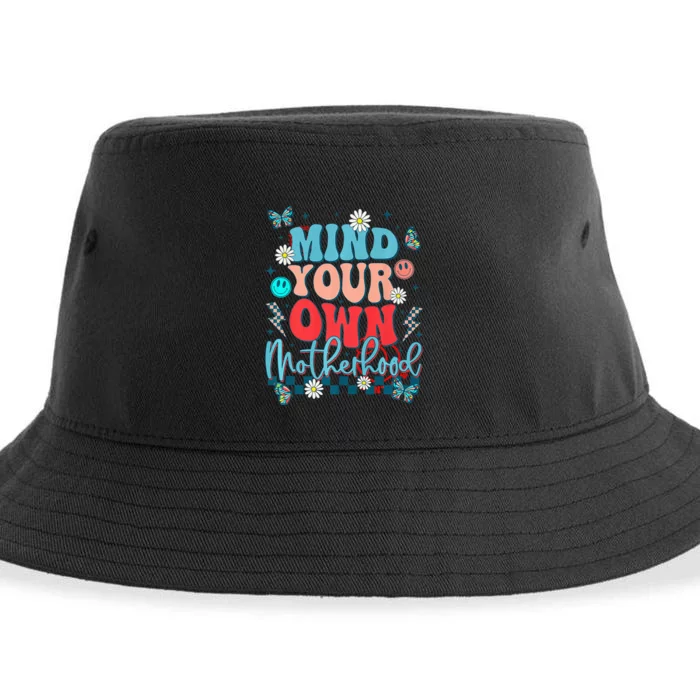 Mind Your Own Motherhood Funny Mom Mothers Day Gifts Sustainable Bucket Hat