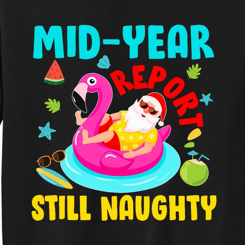 Mid Year Report Still Naughty Christmas In July Santa Sweatshirt