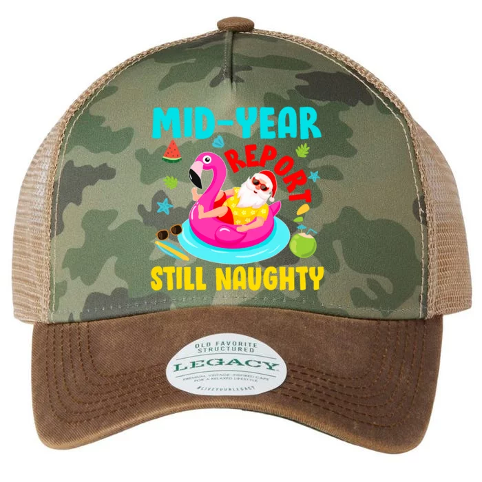 Mid Year Report Still Naughty Christmas In July Santa Legacy Tie Dye Trucker Hat