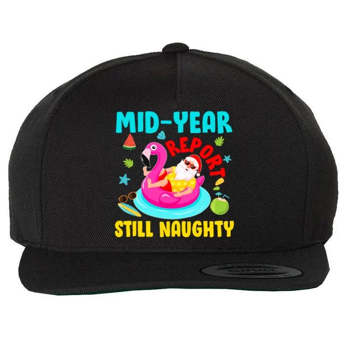 Mid Year Report Still Naughty Christmas In July Santa Wool Snapback Cap