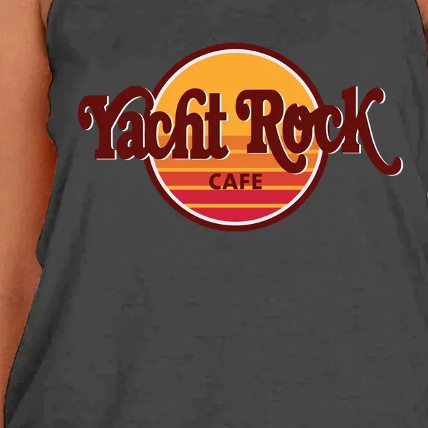 Middleclassfancy Yacht Rock Cafe Women's Knotted Racerback Tank