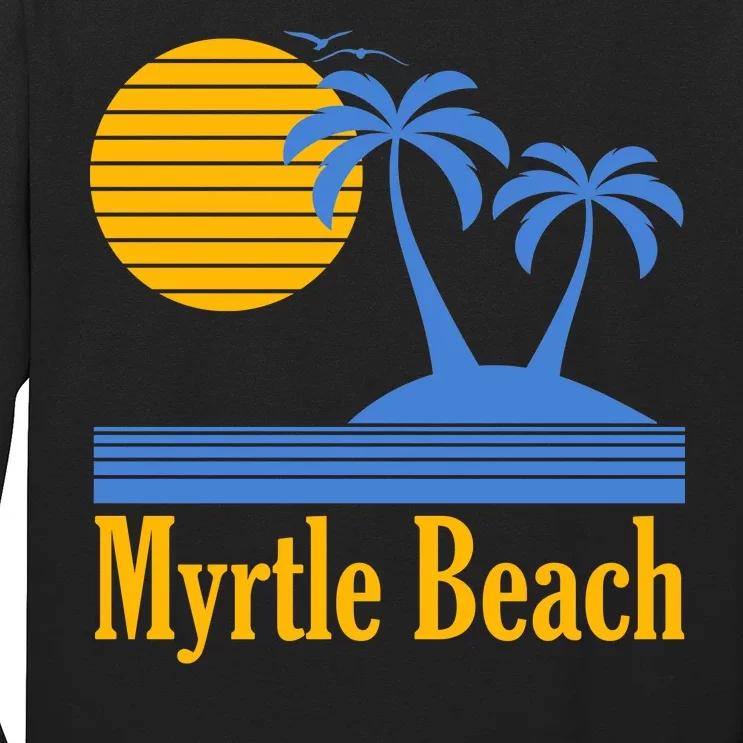 Myrtle Beach Summer Palm Tree Long Sleeve Shirt