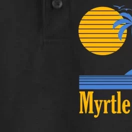 Myrtle Beach Summer Palm Tree Dry Zone Grid Performance Polo