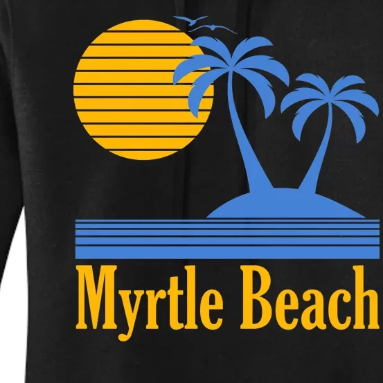 Myrtle Beach Summer Palm Tree Women's Pullover Hoodie