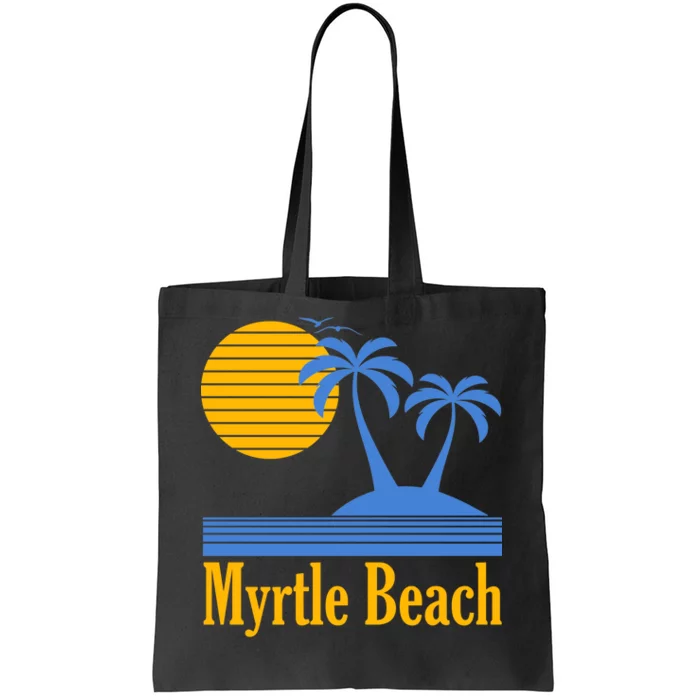 Myrtle Beach Summer Palm Tree Tote Bag