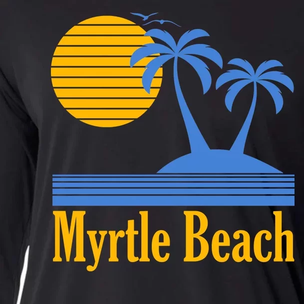 Myrtle Beach Summer Palm Tree Cooling Performance Long Sleeve Crew