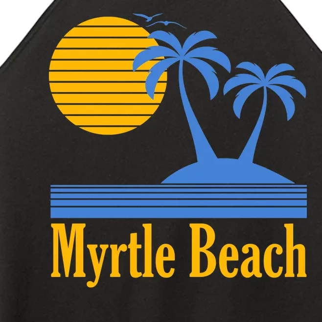 Myrtle Beach Summer Palm Tree Women’s Perfect Tri Rocker Tank