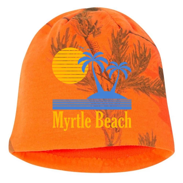 Myrtle Beach Summer Palm Tree Kati - Camo Knit Beanie