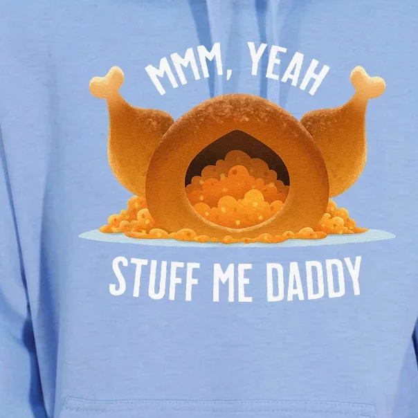 Mmm Yeah Stuff Me Daddy Sexy Funny Thanksgiving Turkey Unisex Surf Hoodie