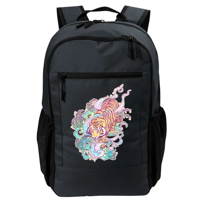 Mystical Tiger Tattoo Design Daily Commute Backpack