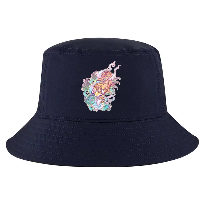 Mystical Tiger Tattoo Design Cool Comfort Performance Bucket Hat