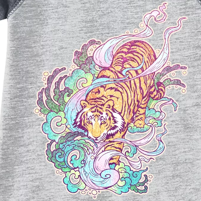 Mystical Tiger Tattoo Design Infant Baby Jersey Bodysuit