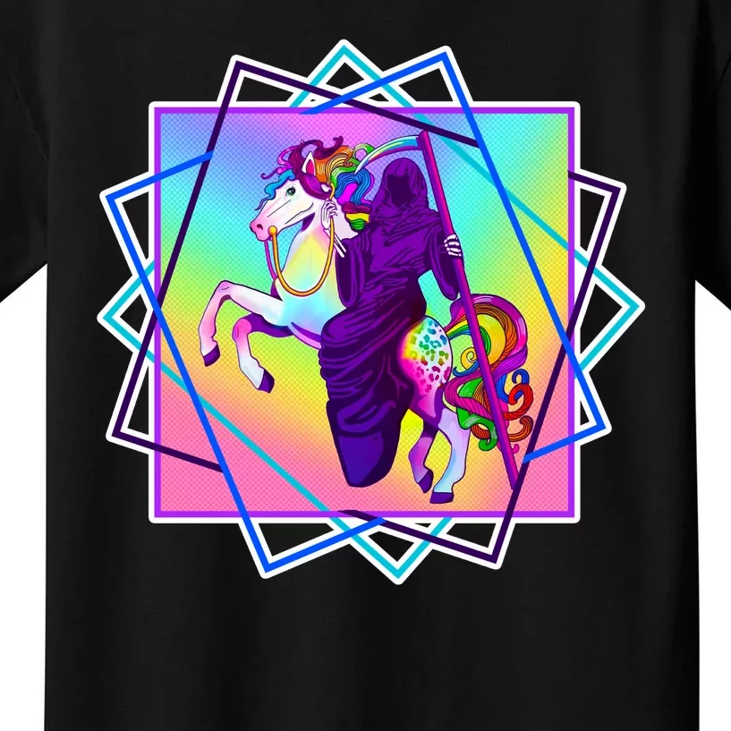 Mythical Reaper Colorful Unicorn Kids T-Shirt