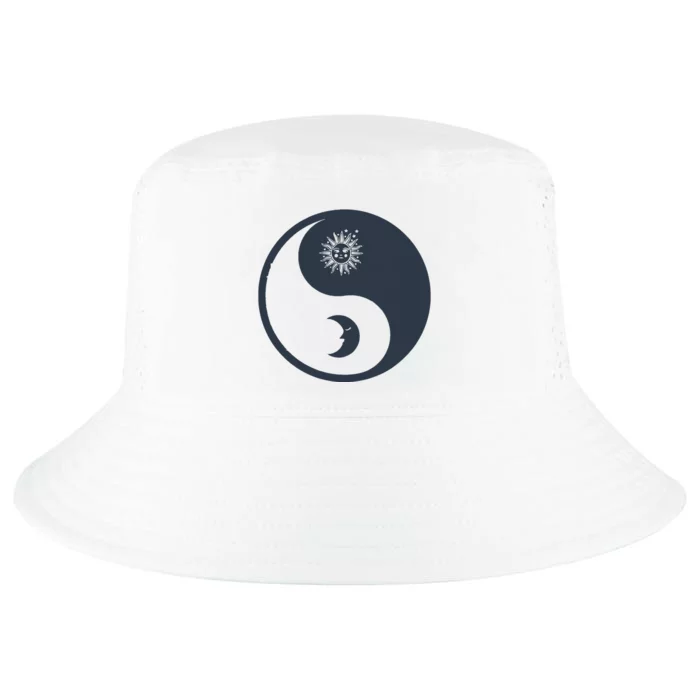 Meditation Yin Yang Sun Moon Distressed Cool Comfort Performance Bucket Hat