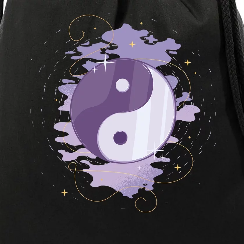 Mystic Yin Yang Drawstring Bag