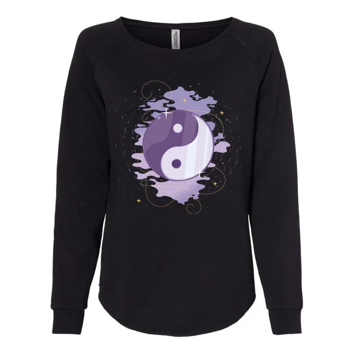 Mystic Yin Yang Womens California Wash Sweatshirt