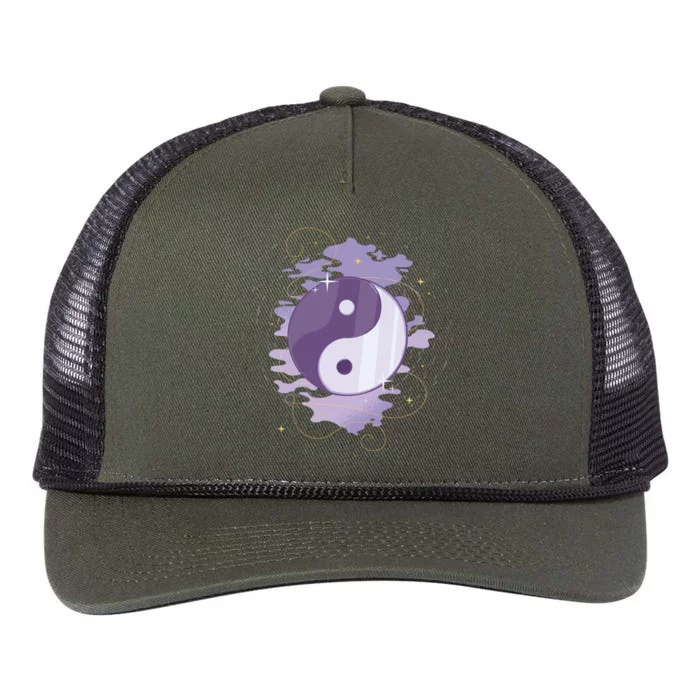 Mystic Yin Yang Retro Rope Trucker Hat Cap