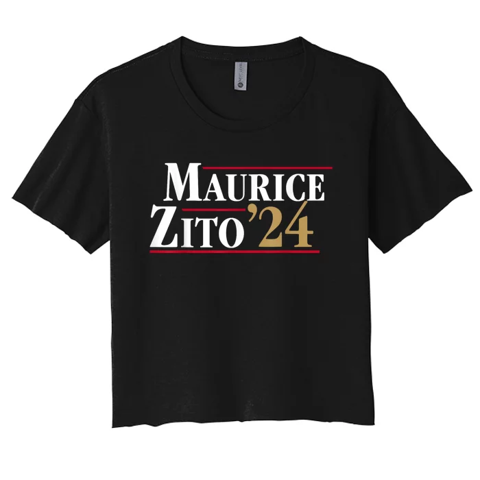 Maurice Zito 24 Women's Crop Top Tee