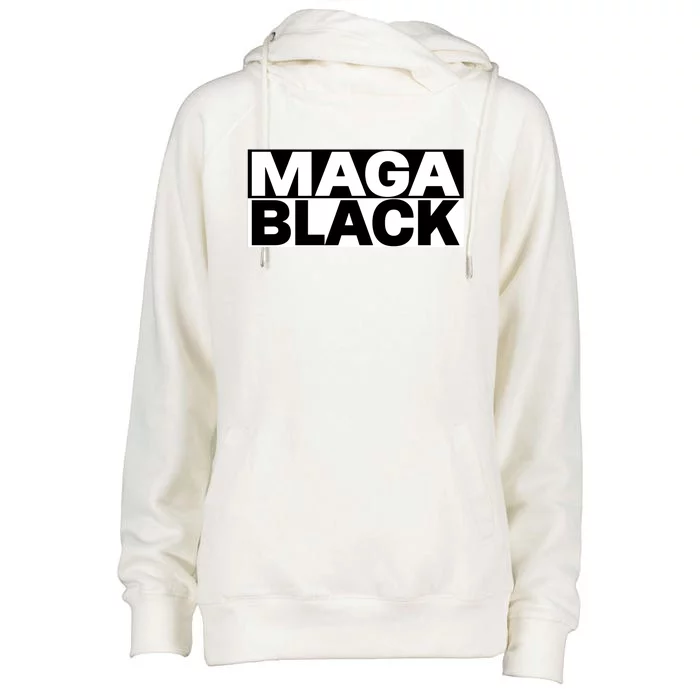 Magablack Zeek Arkham Wearing Maga Black Womens Funnel Neck Pullover Hood