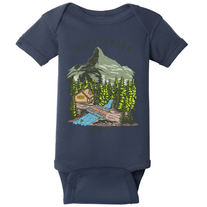 Matterhorn Zermatt Baby Bodysuit