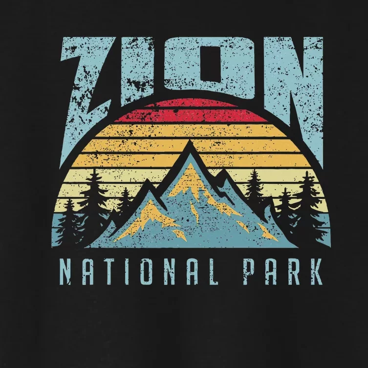 Mt Zion National Park Utah Women's Crop Top Tee