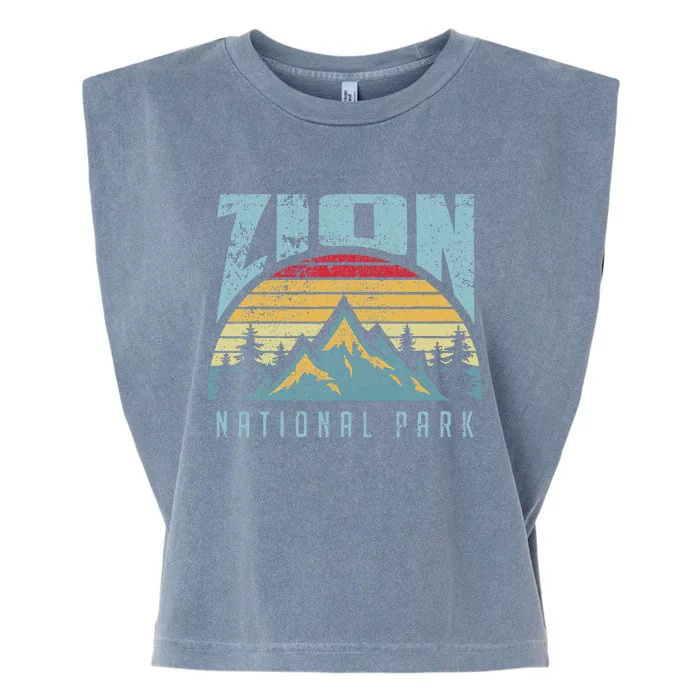 Mt Zion National Park Utah Garment-Dyed Women's Muscle Tee