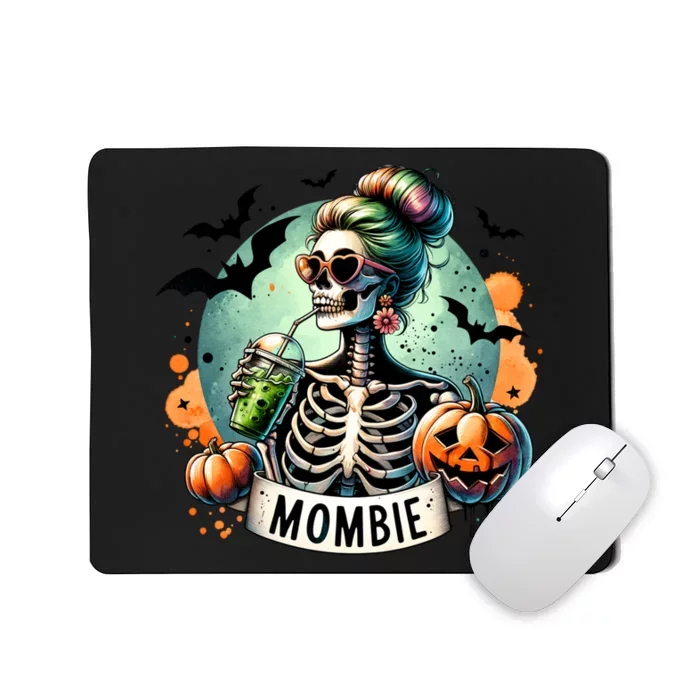 Mombie Zombie Spooky Mama Retro Mousepad