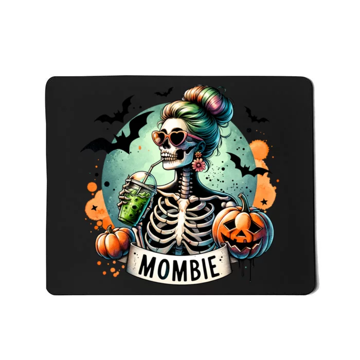 Mombie Zombie Spooky Mama Retro Mousepad