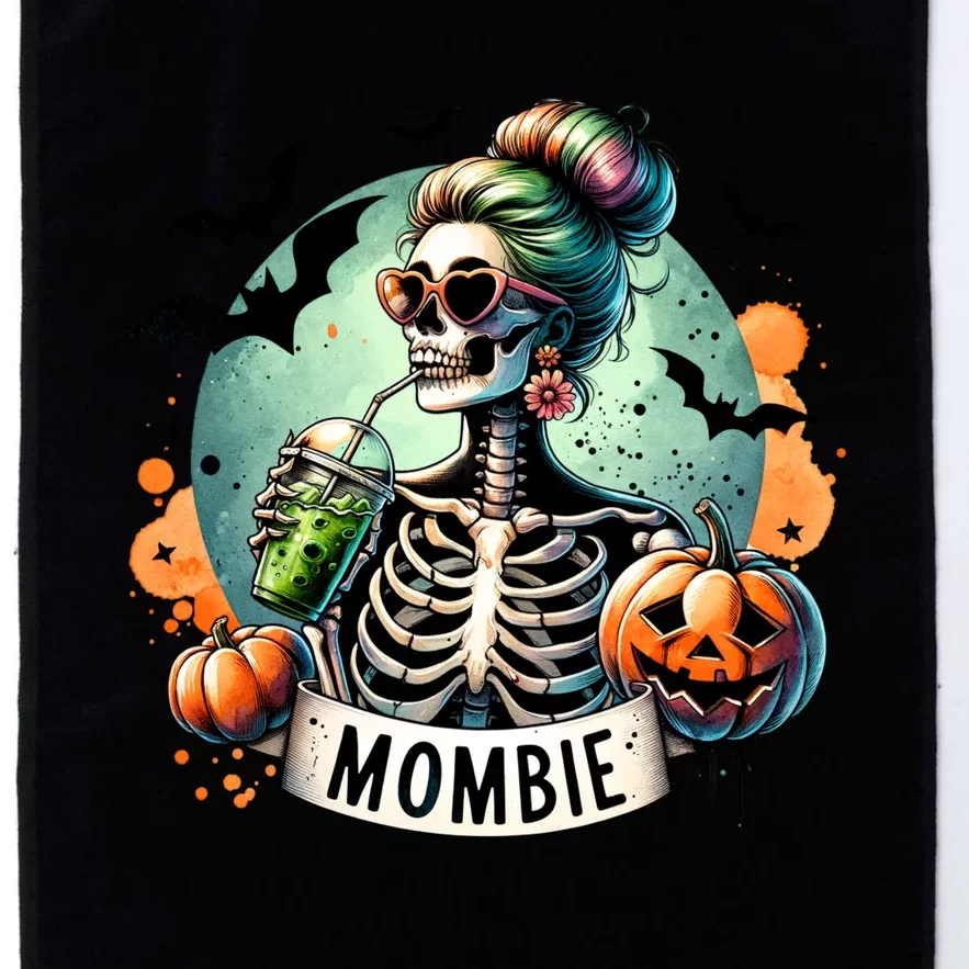 Mombie Zombie Spooky Mama Retro Platinum Collection Golf Towel