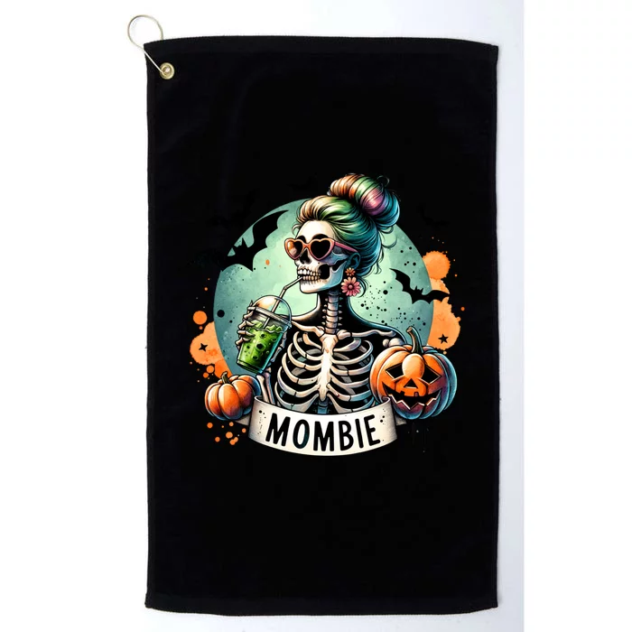 Mombie Zombie Spooky Mama Retro Platinum Collection Golf Towel