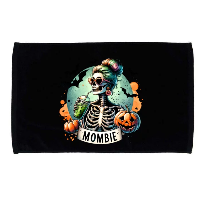 Mombie Zombie Spooky Mama Retro Microfiber Hand Towel