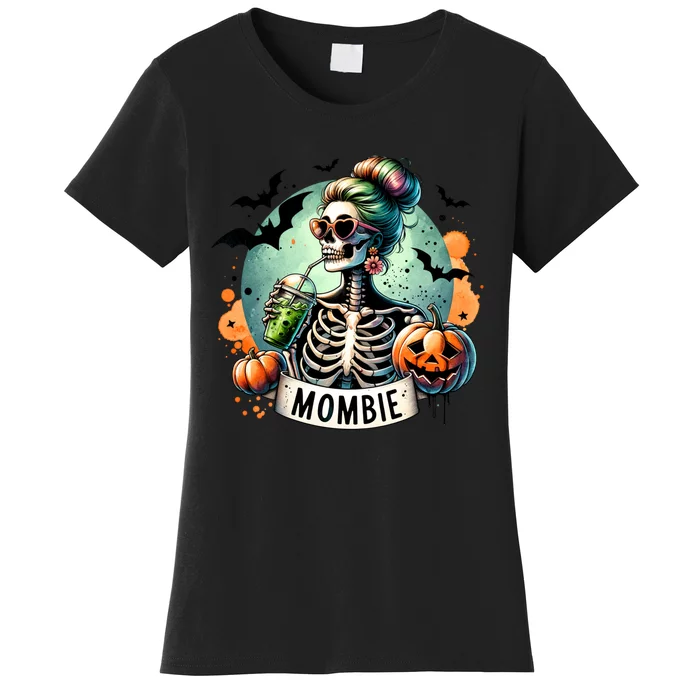 Mombie Zombie Spooky Mama Retro Women's T-Shirt