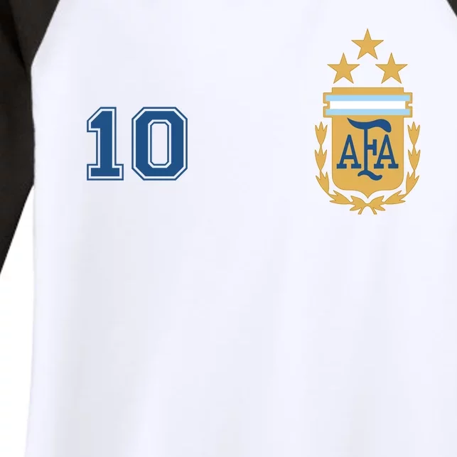 New Caps  Argentina AFA 10 Cotton Tee - 3 Stars Soccer Shirt