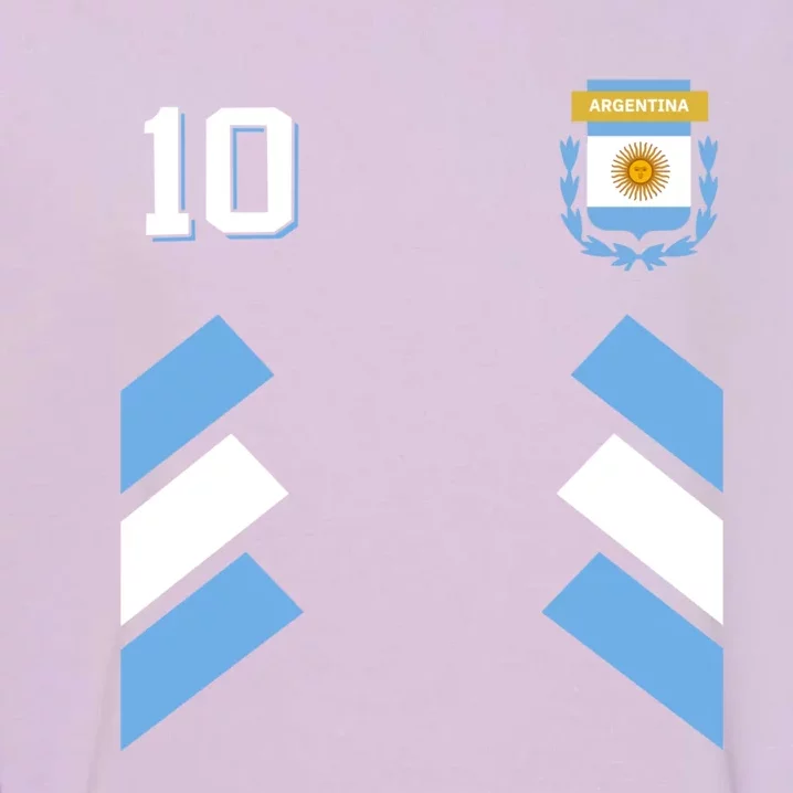 Number 10 Argentina Soccer Jersey Argentinian Football Garment-Dyed Sweatshirt