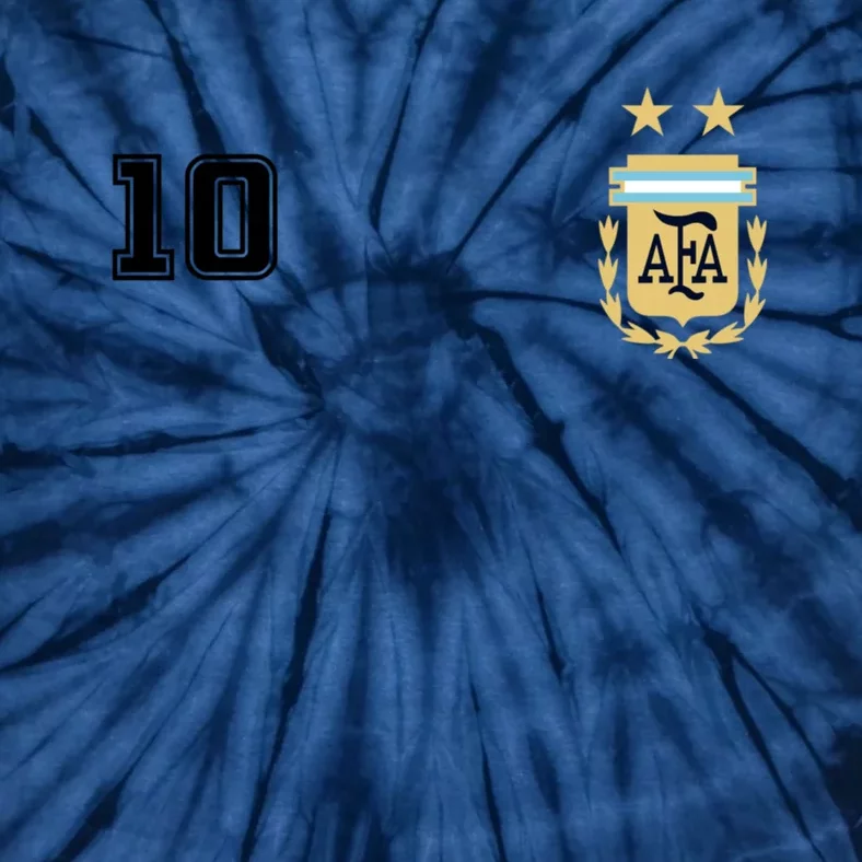 Number 10 Argentina Soccer Jersey Argentinian Football Tie-Dye T-Shirt