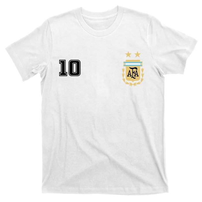 Number 10 Argentina Soccer Jersey Argentinian Football T-Shirt