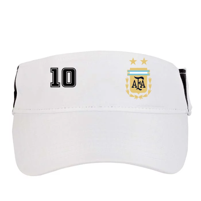 Number 10 Argentina Soccer Jersey Argentinian Football Adult Drive Performance Visor