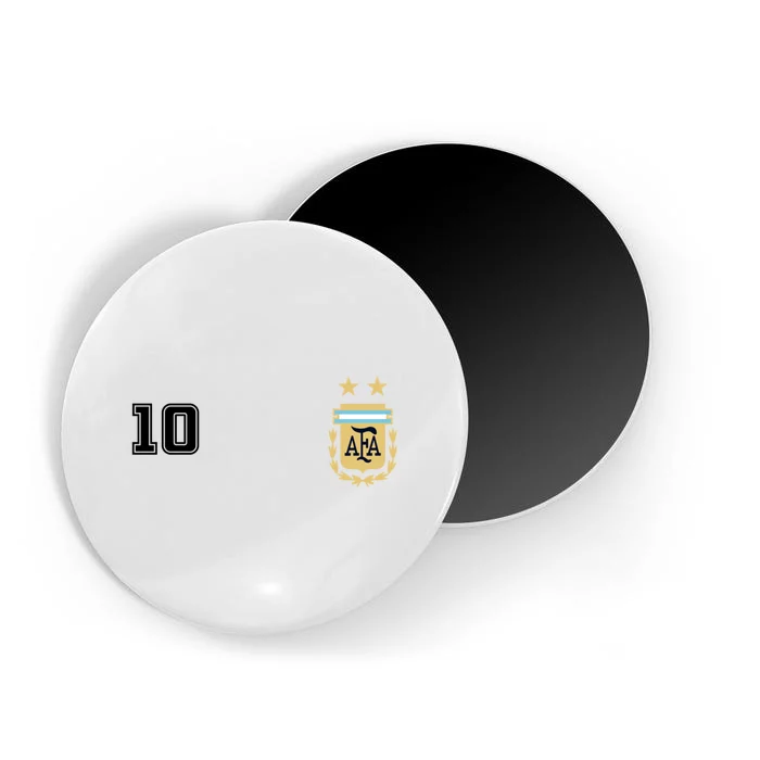 Number 10 Argentina Soccer Jersey Argentinian Football Magnet