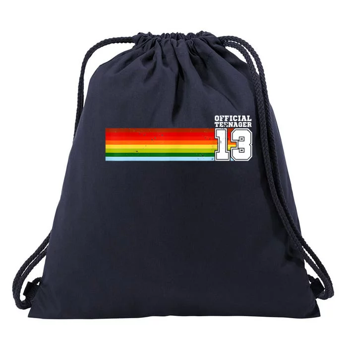 Nager 13th Birthday Gift 13 Year Old Boys Girls Drawstring Bag