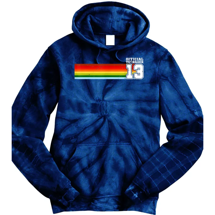 Nager 13th Birthday Gift 13 Year Old Boys Girls Tie Dye Hoodie