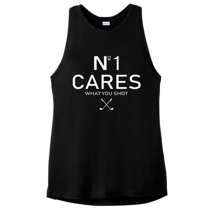 No 1 Cares What You Shot Ladies Tri-Blend Wicking Tank