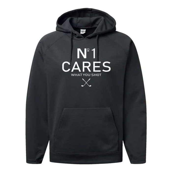 No 1 Cares What You Shot Performance Fleece Hoodie