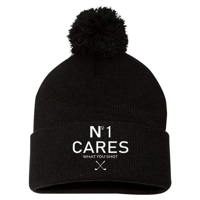 No 1 Cares What You Shot Pom Pom 12in Knit Beanie