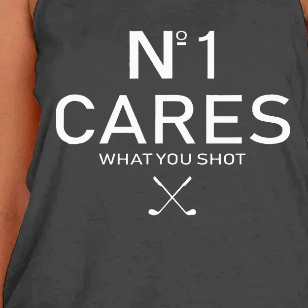 No 1 Cares What You Shot Women's Knotted Racerback Tank